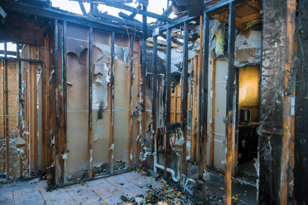 Professional Fire Damage Removal technician working in Zieglerville, PA